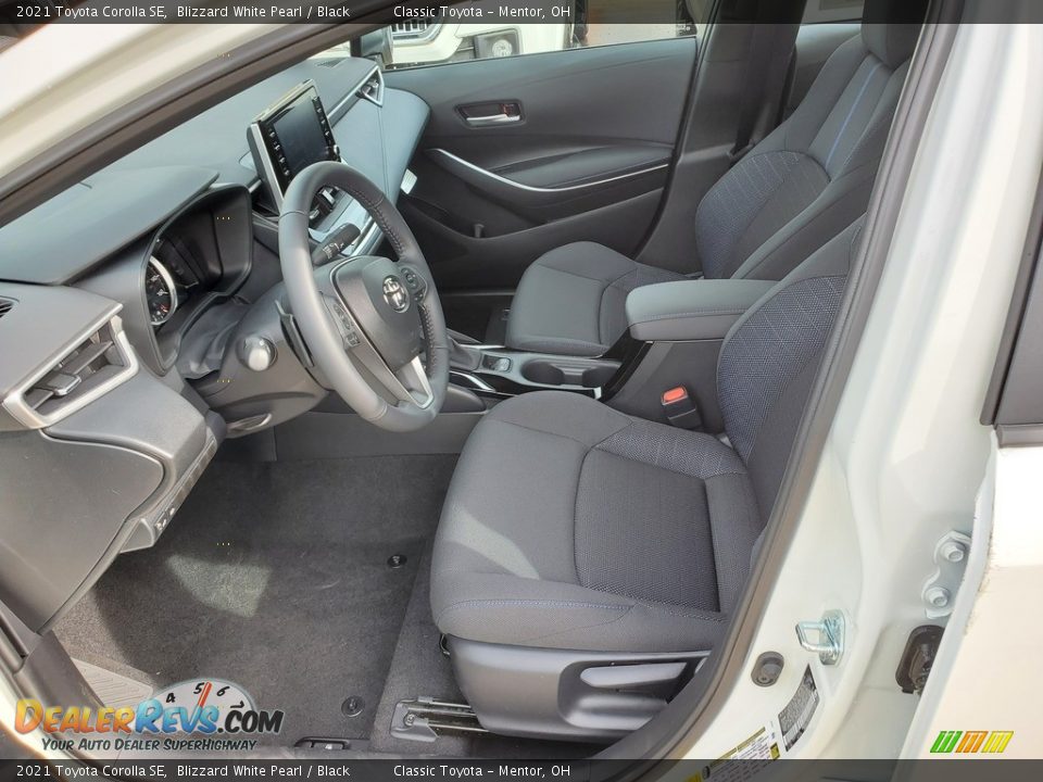 Black Interior - 2021 Toyota Corolla SE Photo #2