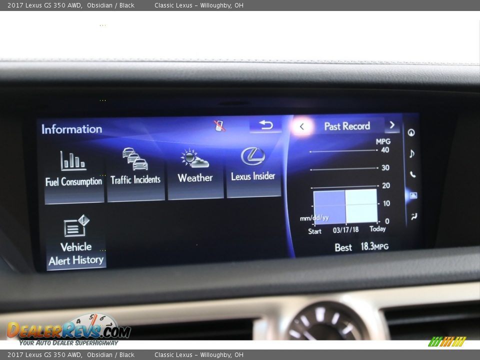 2017 Lexus GS 350 AWD Obsidian / Black Photo #13