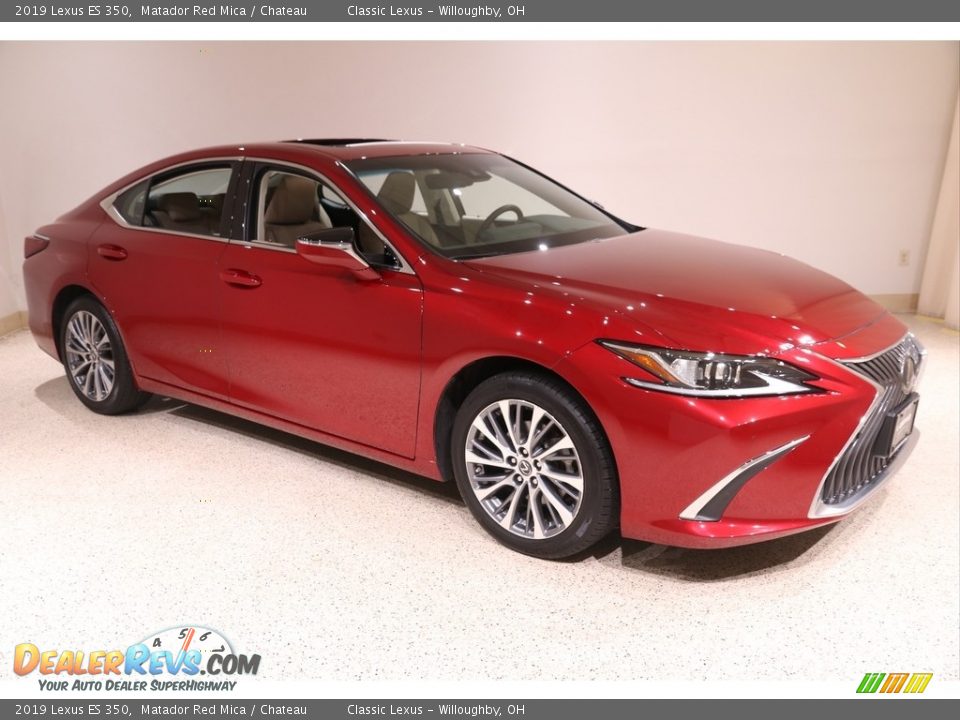 2019 Lexus ES 350 Matador Red Mica / Chateau Photo #1