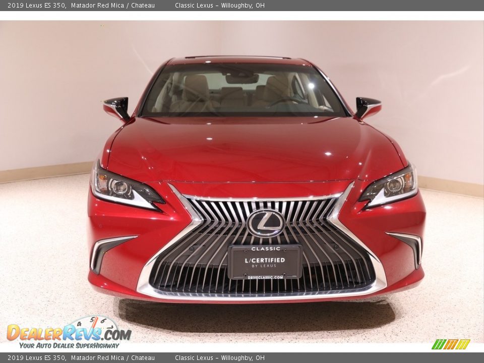 2019 Lexus ES 350 Matador Red Mica / Chateau Photo #2