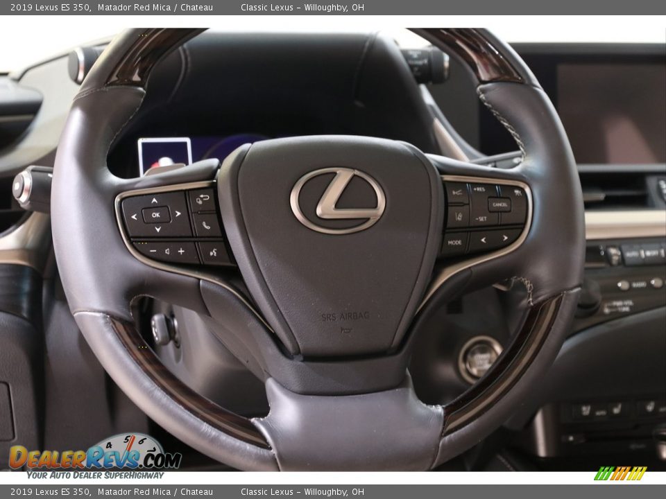 2019 Lexus ES 350 Matador Red Mica / Chateau Photo #7