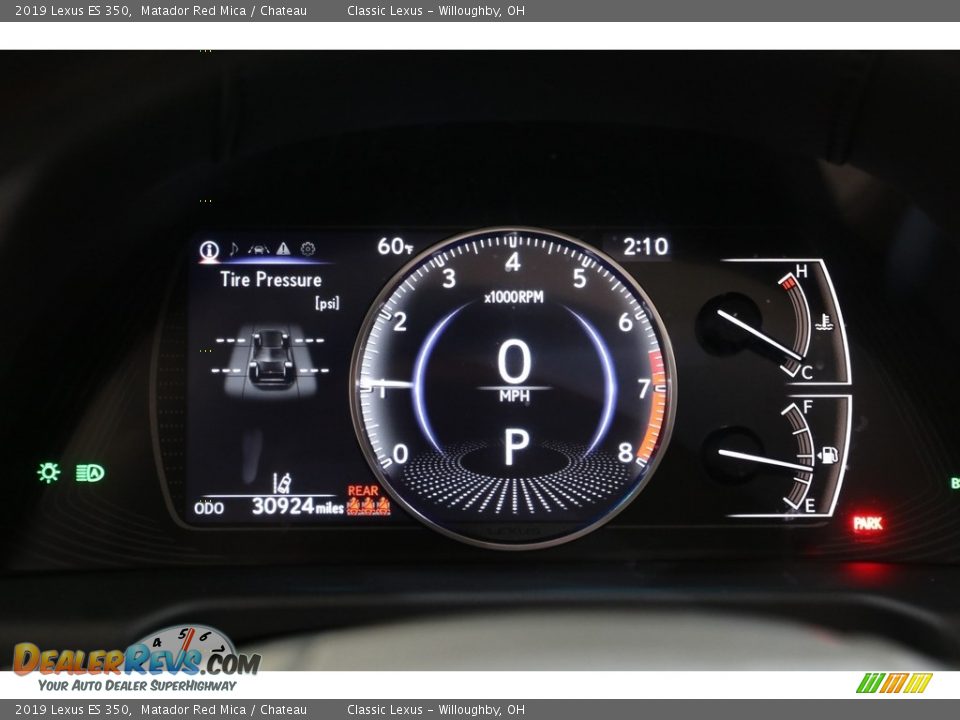 2019 Lexus ES 350 Matador Red Mica / Chateau Photo #8