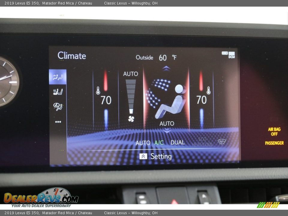 2019 Lexus ES 350 Matador Red Mica / Chateau Photo #13