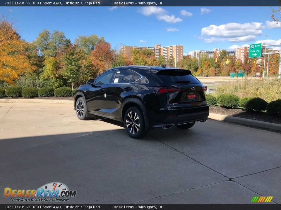 2021 Lexus NX 300 F Sport AWD Obsidian / Rioja Red Photo #4