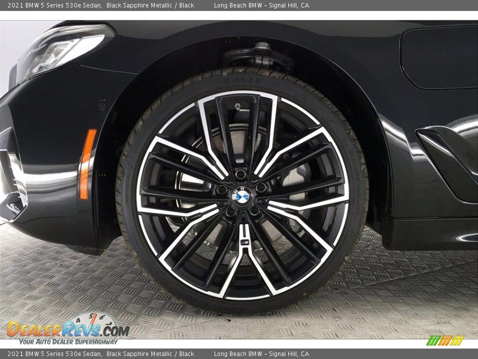 2021 BMW 5 Series 530e Sedan Black Sapphire Metallic / Black Photo #12