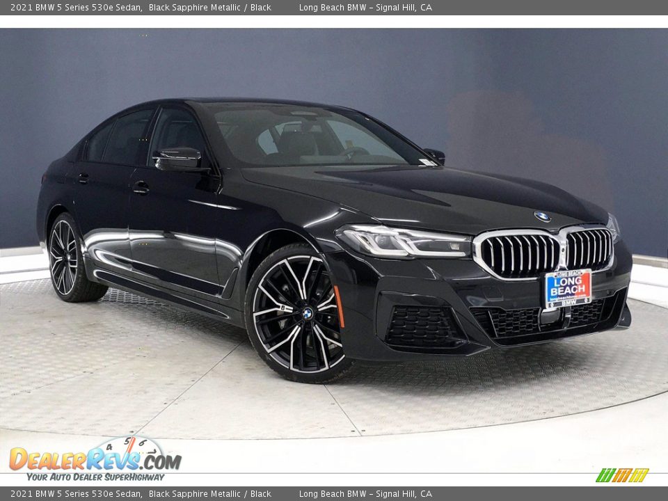 2021 BMW 5 Series 530e Sedan Black Sapphire Metallic / Black Photo #19