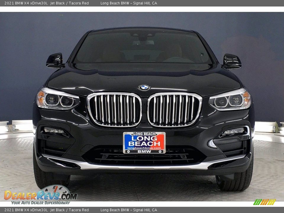 2021 BMW X4 xDrive30i Jet Black / Tacora Red Photo #2