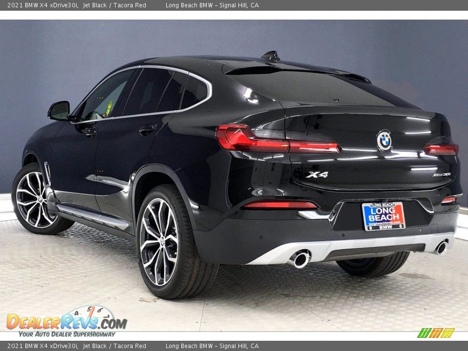 2021 BMW X4 xDrive30i Jet Black / Tacora Red Photo #3