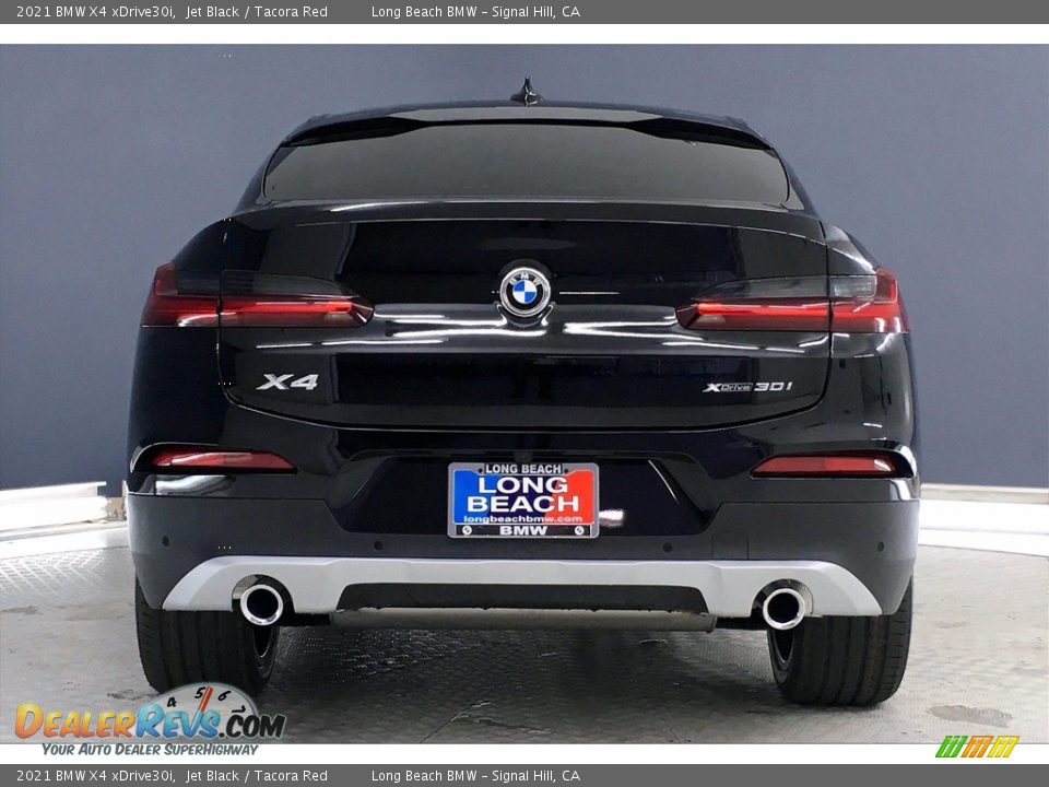 2021 BMW X4 xDrive30i Jet Black / Tacora Red Photo #4