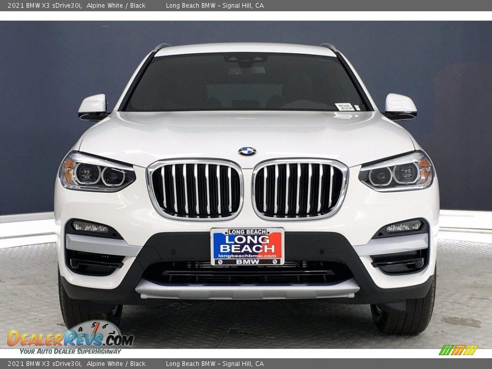 2021 BMW X3 sDrive30i Alpine White / Black Photo #2