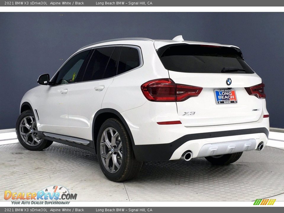 2021 BMW X3 sDrive30i Alpine White / Black Photo #3