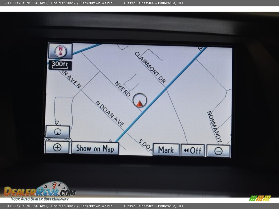 2010 Lexus RX 350 AWD Obsidian Black / Black/Brown Walnut Photo #13