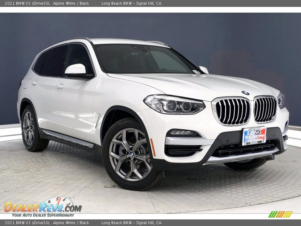 2021 BMW X3 sDrive30i Alpine White / Black Photo #19