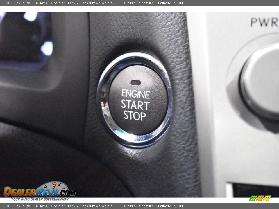 2010 Lexus RX 350 AWD Obsidian Black / Black/Brown Walnut Photo #16