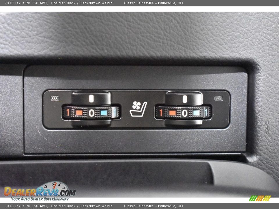2010 Lexus RX 350 AWD Obsidian Black / Black/Brown Walnut Photo #18