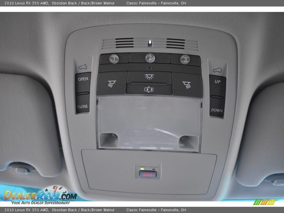 2010 Lexus RX 350 AWD Obsidian Black / Black/Brown Walnut Photo #19