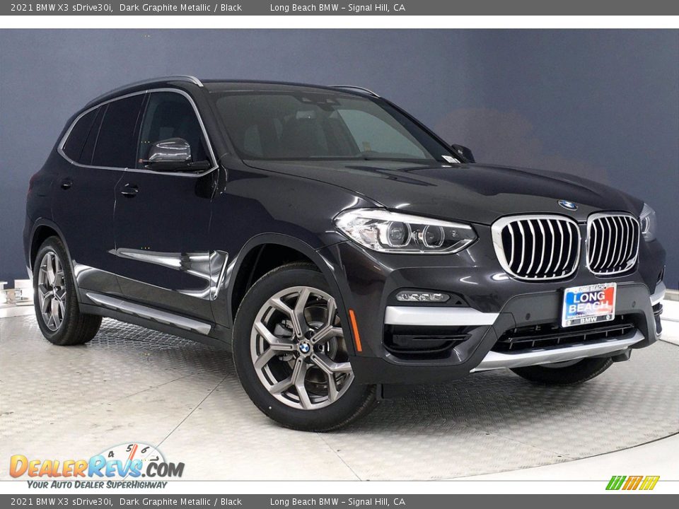 2021 BMW X3 sDrive30i Dark Graphite Metallic / Black Photo #19