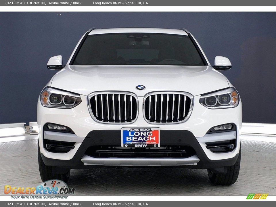 2021 BMW X3 sDrive30i Alpine White / Black Photo #2