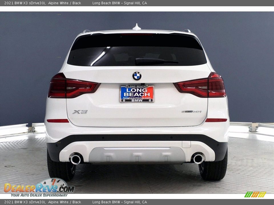 2021 BMW X3 sDrive30i Alpine White / Black Photo #4