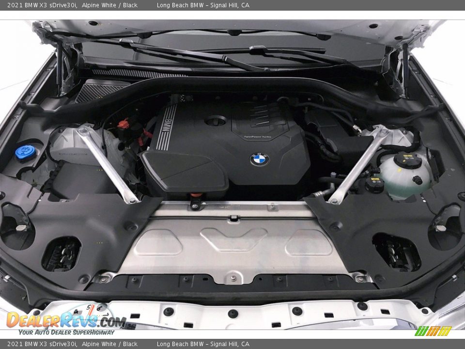 2021 BMW X3 sDrive30i Alpine White / Black Photo #10