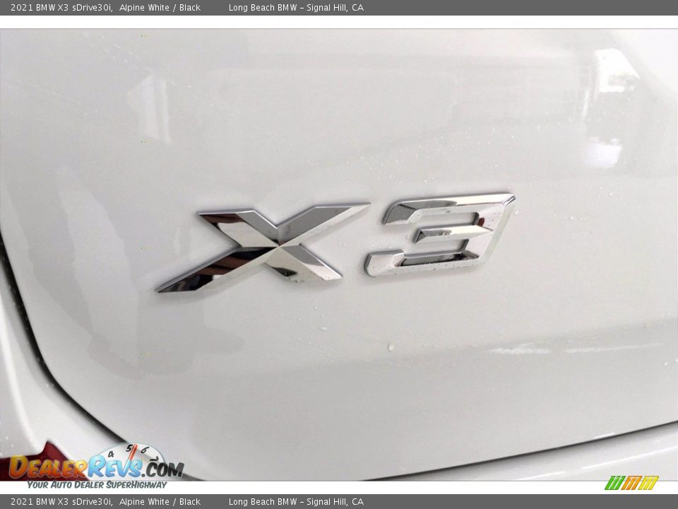 2021 BMW X3 sDrive30i Alpine White / Black Photo #16