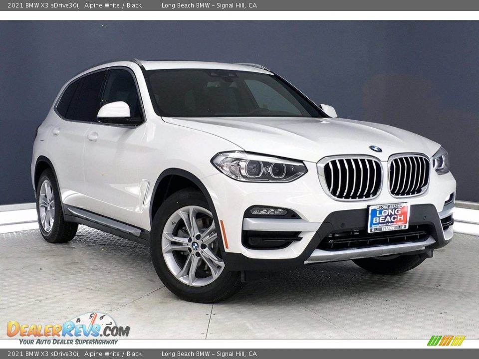 2021 BMW X3 sDrive30i Alpine White / Black Photo #19