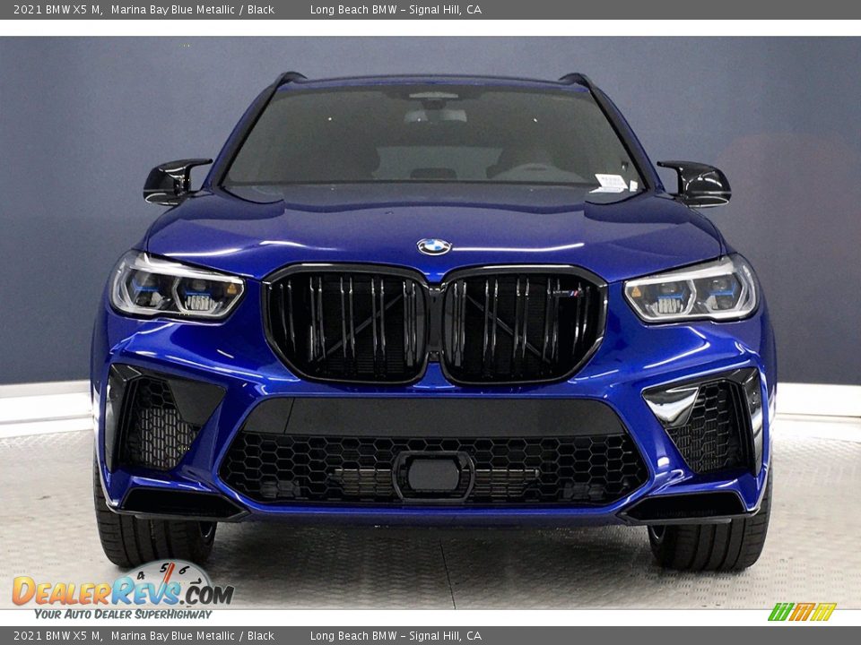 2021 BMW X5 M Marina Bay Blue Metallic / Black Photo #2