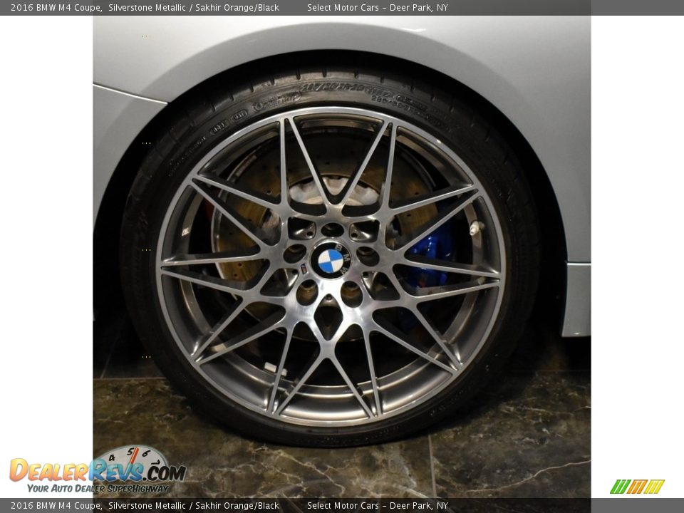 2016 BMW M4 Coupe Silverstone Metallic / Sakhir Orange/Black Photo #7