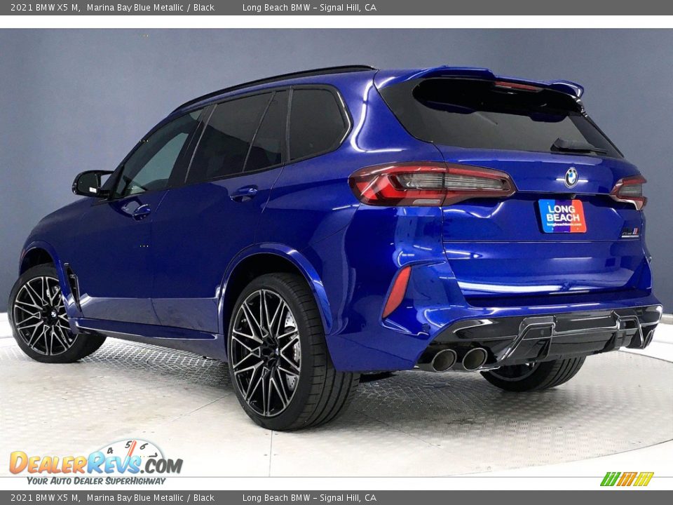 2021 BMW X5 M Marina Bay Blue Metallic / Black Photo #3