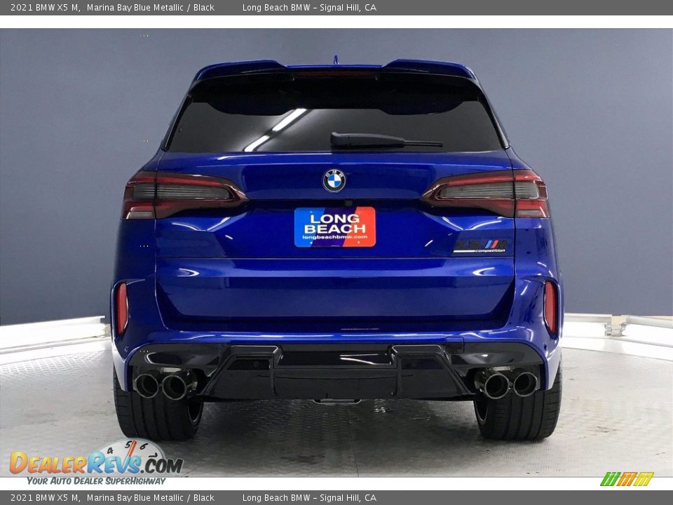 2021 BMW X5 M Marina Bay Blue Metallic / Black Photo #4