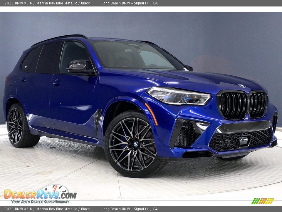 Front 3/4 View of 2021 BMW X5 M  Photo #19