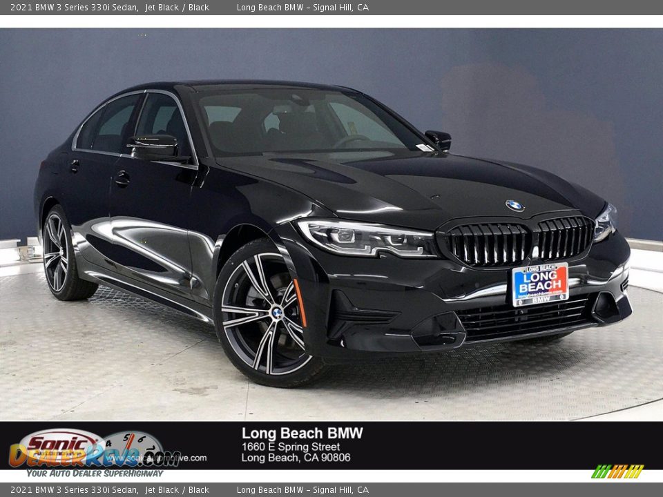 2021 BMW 3 Series 330i Sedan Jet Black / Black Photo #1