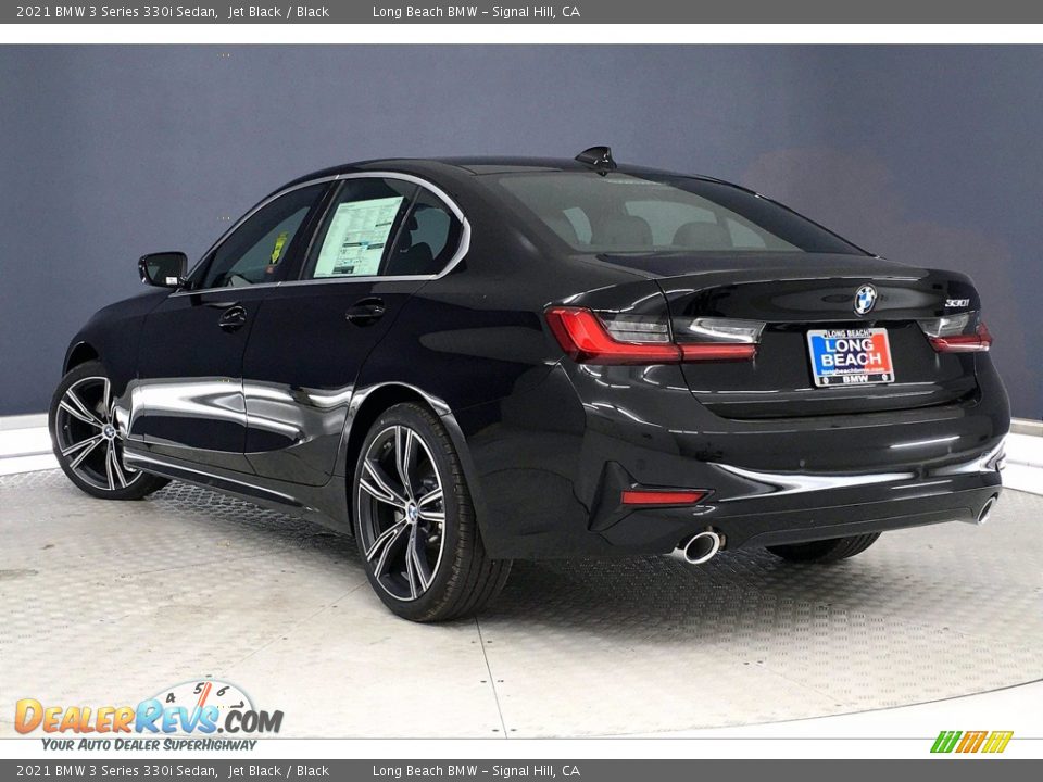 2021 BMW 3 Series 330i Sedan Jet Black / Black Photo #3