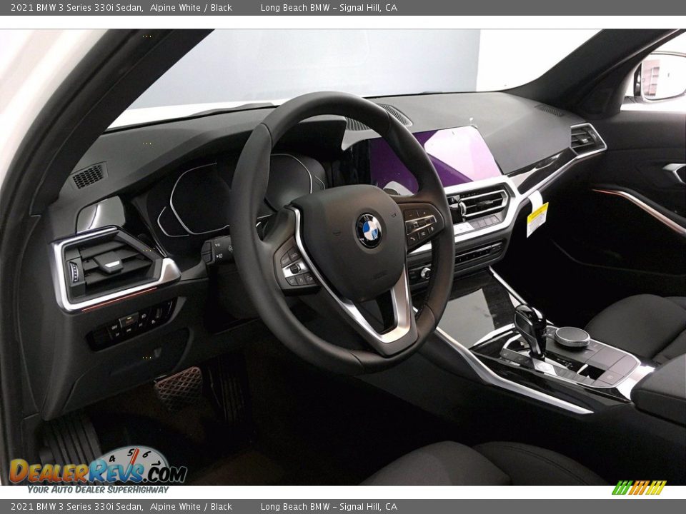 2021 BMW 3 Series 330i Sedan Alpine White / Black Photo #7