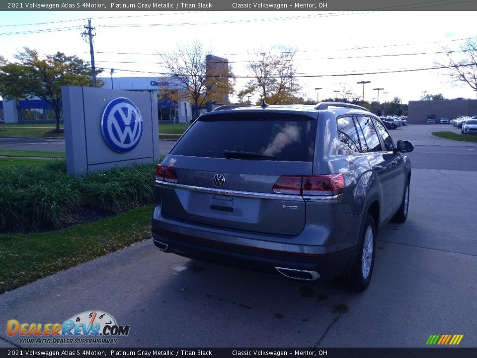 2021 Volkswagen Atlas S 4Motion Platinum Gray Metallic / Titan Black Photo #2