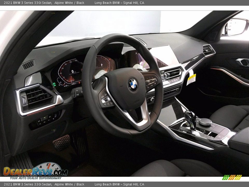 2021 BMW 3 Series 330i Sedan Alpine White / Black Photo #7