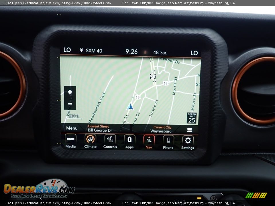 Navigation of 2021 Jeep Gladiator Mojave 4x4 Photo #22