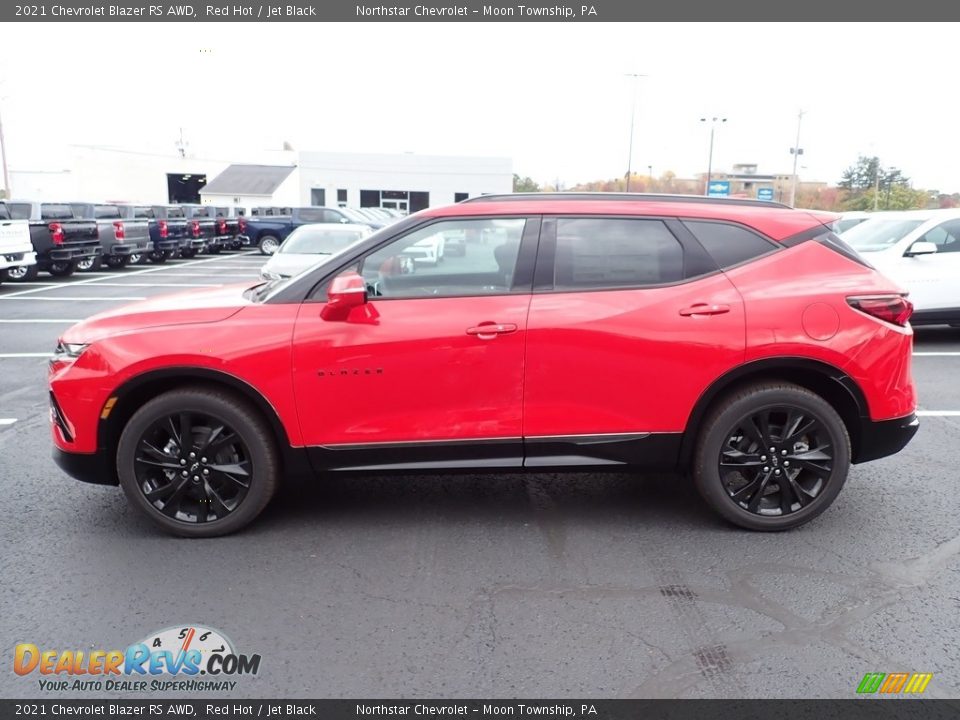 2021 Chevrolet Blazer RS AWD Red Hot / Jet Black Photo #3