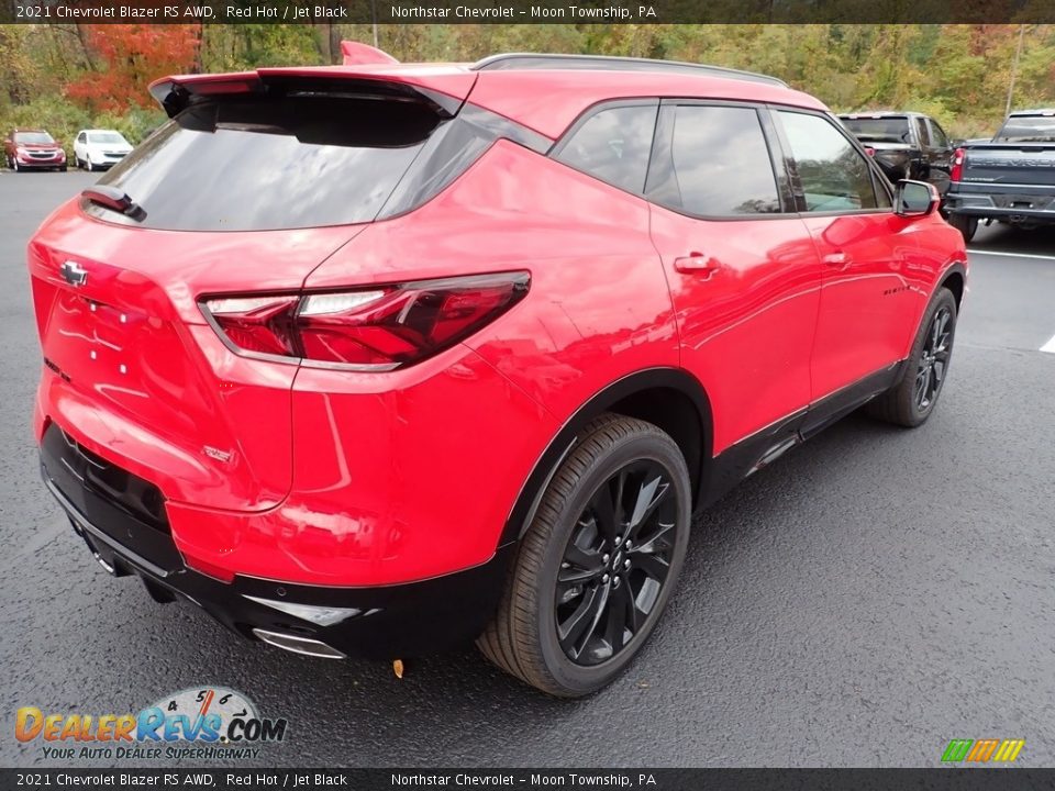 2021 Chevrolet Blazer RS AWD Red Hot / Jet Black Photo #6