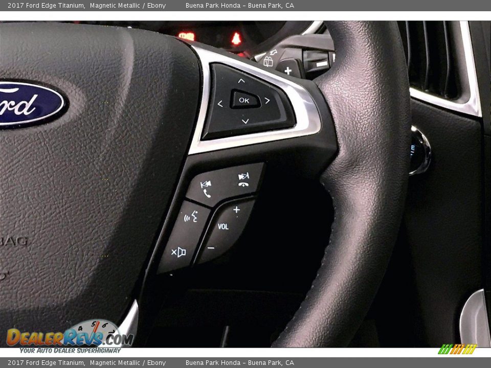 2017 Ford Edge Titanium Steering Wheel Photo #19