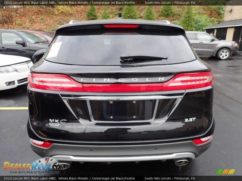 2019 Lincoln MKC Black Label AWD Infinite Black Metallic / Centerstage-Jet Black/Foxfire Photo #3