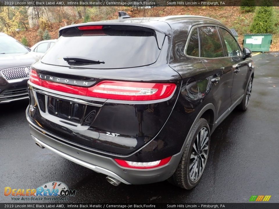 2019 Lincoln MKC Black Label AWD Infinite Black Metallic / Centerstage-Jet Black/Foxfire Photo #4