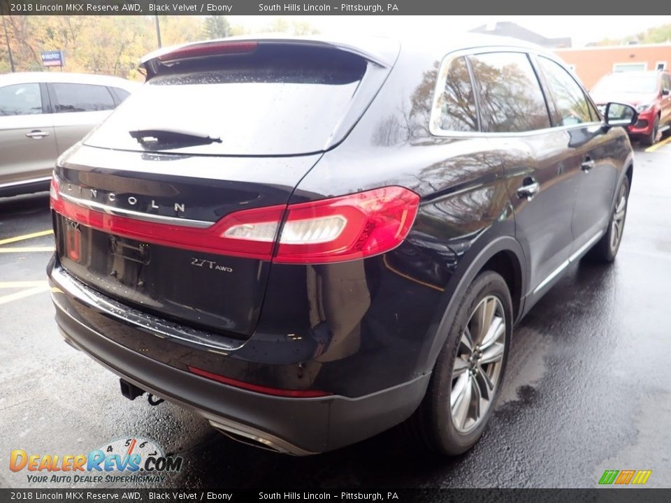 2018 Lincoln MKX Reserve AWD Black Velvet / Ebony Photo #4