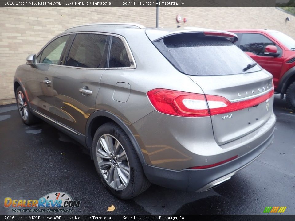 2016 Lincoln MKX Reserve AWD Luxe Metallic / Terracotta Photo #2