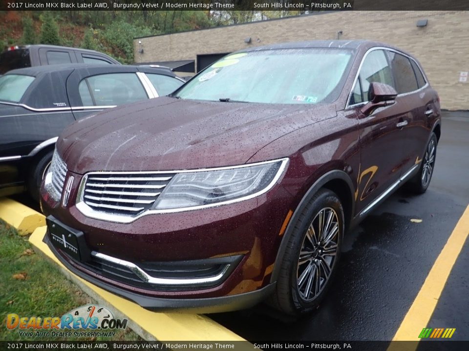 2017 Lincoln MKX Black Label AWD Burgundy Velvet / Modern Heritage Theme Photo #1