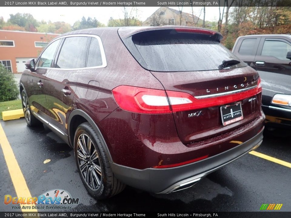 2017 Lincoln MKX Black Label AWD Burgundy Velvet / Modern Heritage Theme Photo #2