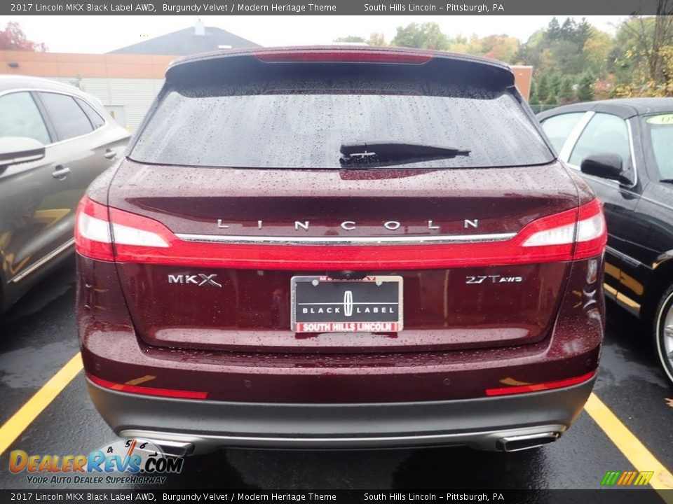 2017 Lincoln MKX Black Label AWD Burgundy Velvet / Modern Heritage Theme Photo #3