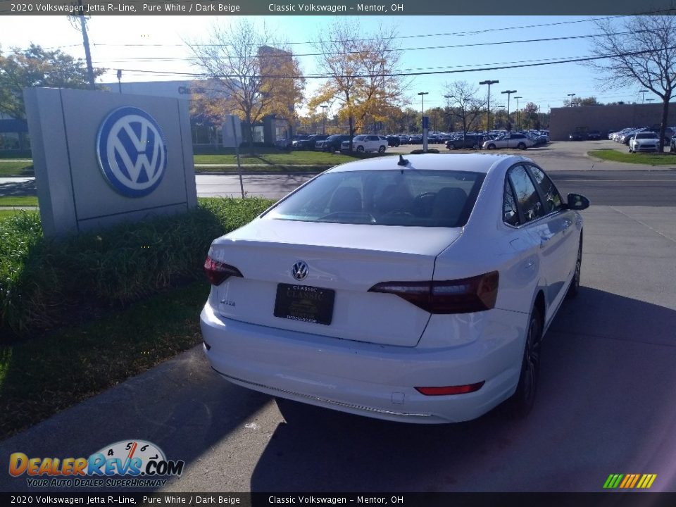 2020 Volkswagen Jetta R-Line Pure White / Dark Beige Photo #2