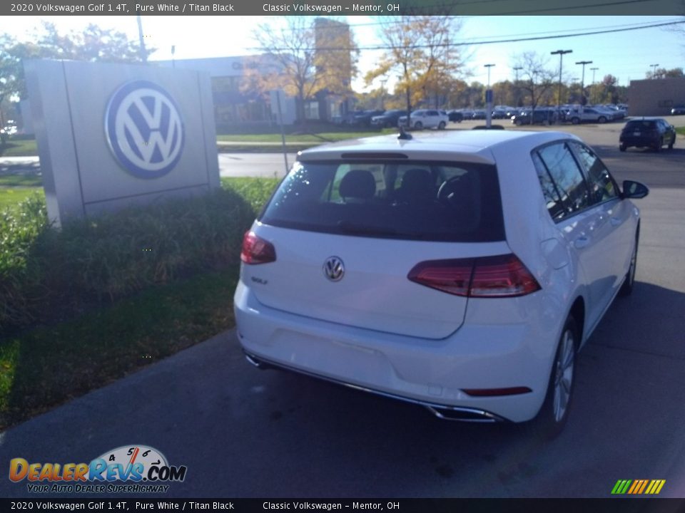 2020 Volkswagen Golf 1.4T Pure White / Titan Black Photo #2