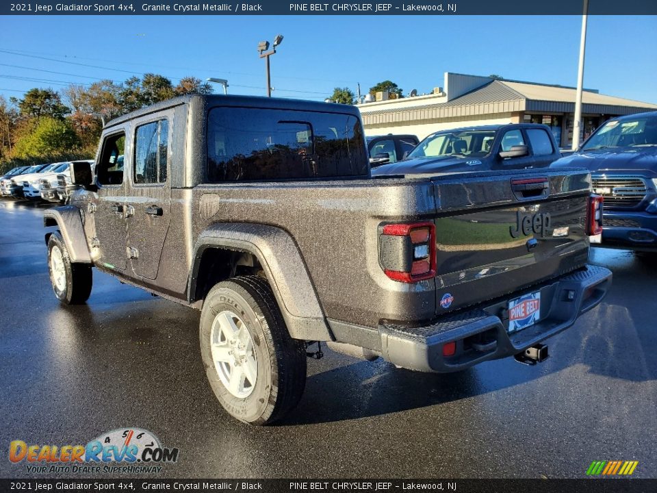 2021 Jeep Gladiator Sport 4x4 Granite Crystal Metallic / Black Photo #6